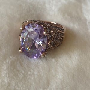 Vanna K gold over sterling silver cz ring